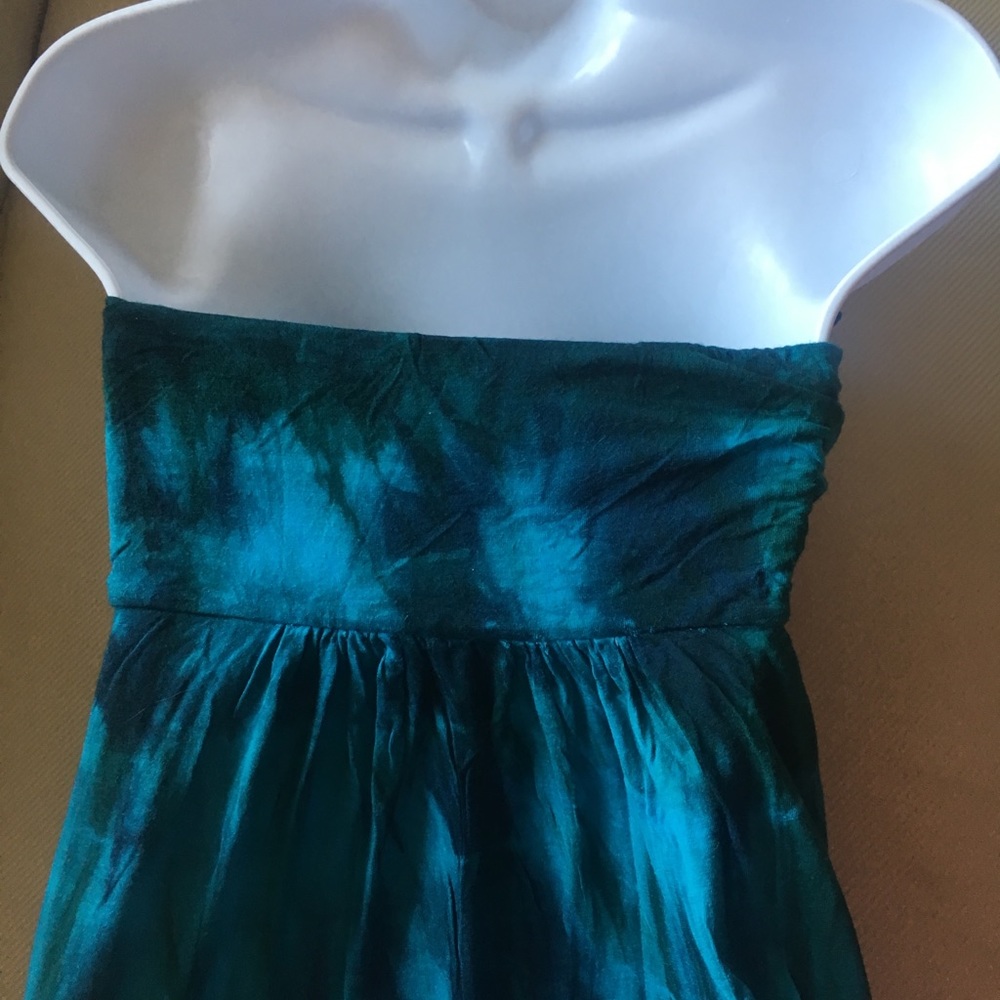 Honolulu- tie dye turquoise Maxie dress - Picture 5 of 5